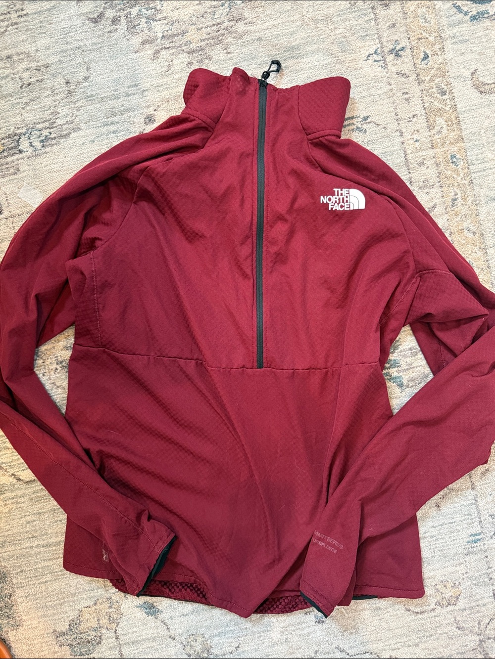 The North Face Women's Maroon Half-Zip Utility Jacket